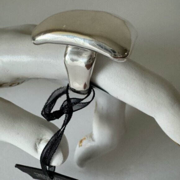 E&L Israel Sterling Silver Electroform Statement Square Ring Sz. 8 - Picture 11 of 14